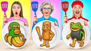 Кулинарный Челлендж_ Я против Бабушки Брейнрот Битва _ Вкусные Кухонные Лайфхаки