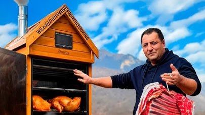 Копченое мясо в дикой природе Готовьте, как настоящий турист! 🔥🍖