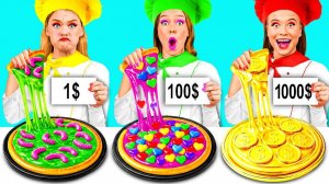 1$ vs 100$ vs 1000$ Кулинарный Челлендж # Вкусные Кухонные Лайфхаки