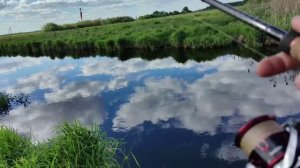 Ловля КРУПНОГО окуня на МАЛОЙ реке на спиннинг с дедом.