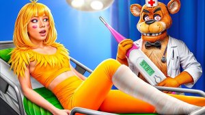Мы построили секретную комнату в больнице Фредди Фазбера! Прятки с Чикой и Фредди!