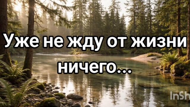 Уже не жду от жизни ничего...