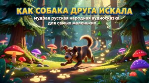 🐶🐾 Как собака друга искала — мудрая русская народная аудиосказка для самых маленьких ✨🌲