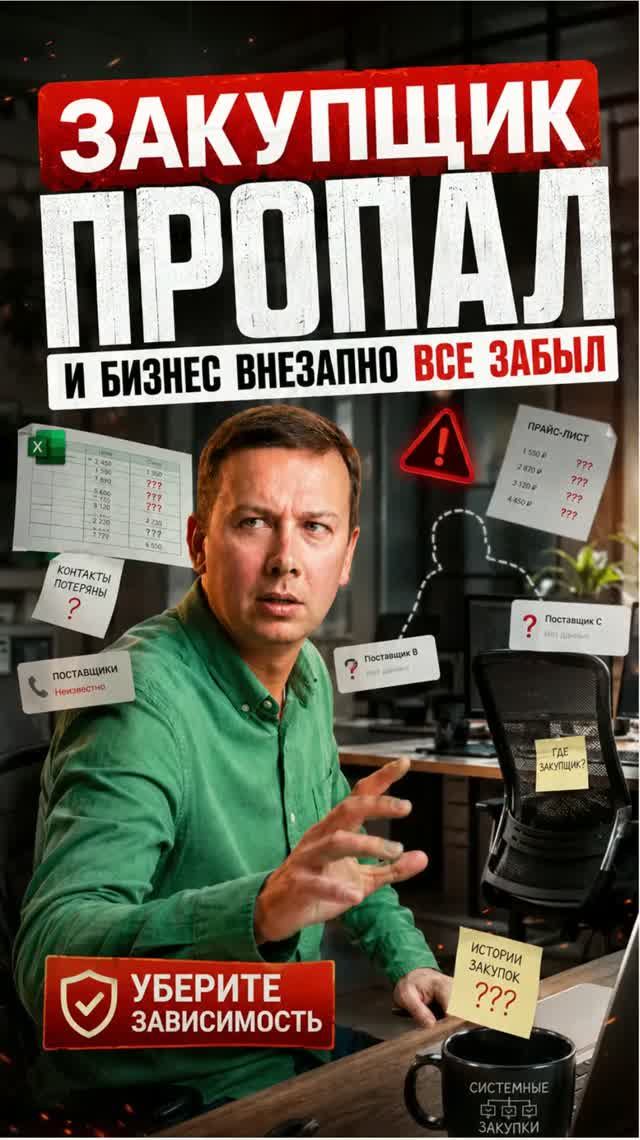Закупщик пропал И бизнес внезапно все забыл