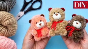 Проще не бывает! Как сделать самого Милого Маленького Медвежонка из Ниток!