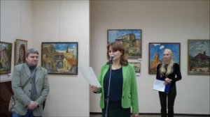 Открытие персональной выставки Федора Помелова «Вокруг и около», МВЦ г.Боровск, 10 февраля 2016г.