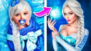 Как стать Эльзой? Эльза от рождения до смерти! Перевоплощение для детей Холодное сердце