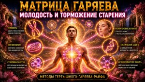 🔥 МАТРИЦА ГАРЯЕВА. МОЛОДОСТЬ И ТОРМОЖЕНИЕ СТАРЕНИЯ По технологиям Тертышного–Гаряева–Райфа ⚡️🧬🌺