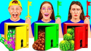 Выбери Правильный Ключ Челлендж # Битвы с Едой