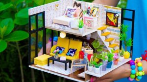 Миниатюрный кукольный домик DIY Sweet Home, современное украшение