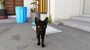 Котенок ловит птичек. Little Kitty Big City