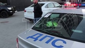 Обстановка на месте ДТП с Lamborghini