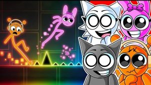 ОТРЯД СПРУНКИ против GEOMETRY DASH