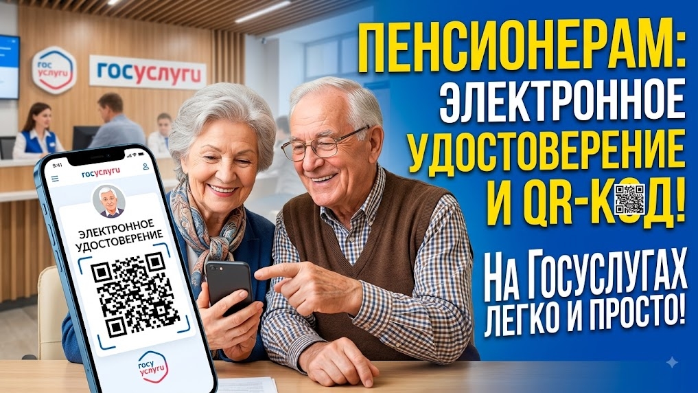 Пенсионерам: как найти электронное пенсионное удостоверение с QR-кодом на Госуслугах — инструкция