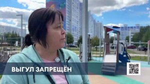 Детскую площадку на пр. Мира в Нижнекамске превратили в место выгула собак