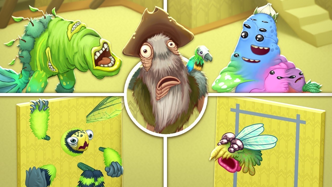 Остров Закулисья - Все Монстры, Звуки и Анимации (Фанмейд, My Singing Monsters, Мои Поющие Монстры)