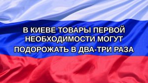 |Н. РФ| В Киеве товары первой необходимости могут подорожать в два-три раза