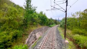 🇧🇦 Босния и Герцеговина - Вид водителя на красивую горную железную дорогу