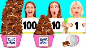 100 Слоев Еды Челлендж # Удивительные Кулинарные Лайфхаки от DoDo Challenge
