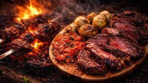 Телятина с картошкой на костре — вкус тишины