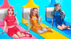 Мы построили ДОМИКИ ОДНОГО ЦВЕЦА! Экстремальный челлендж! 😱