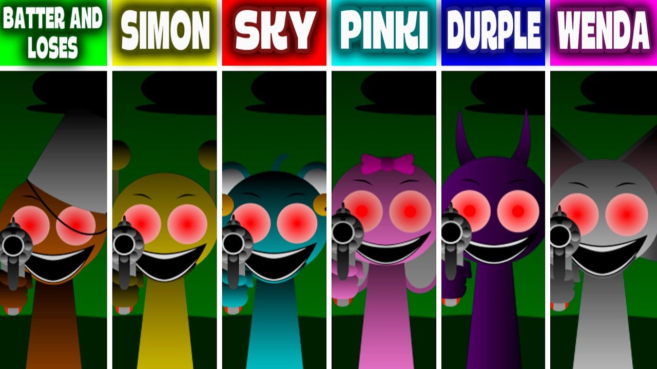 INCREDIBOX SPRUNKI: BATTER & LOSES ⚡ НО ВСЕ — SKY 🌌, SIMON 👨🎤, PINKI 💖, DURPLE 💜, WENDA 💊!