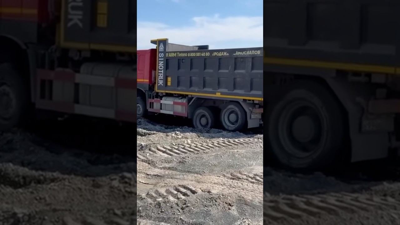 Барнаульская вертушка уничтожает самосвалы в карьере. Думпер 89261385927 #думпер #самосвал #morooka