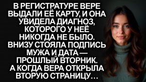 В своей карте Вера увидела диагноз, которого у неё нет, и подпись мужа под ним. А когда она открыла…