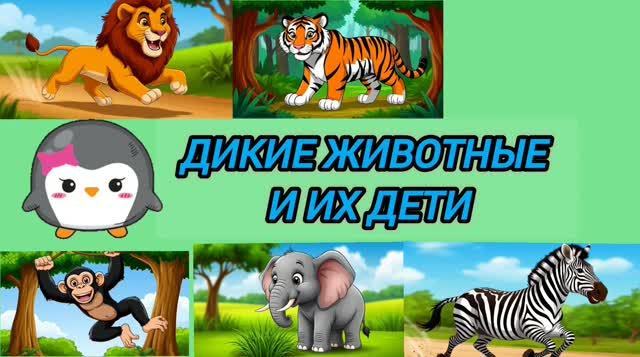 РАЗВИВАЮЩЕЕ ВИДЕО ДЛЯ ДЕТЕЙ. Дикие животные Дальних стран