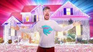 УКРАСИЛ ДОМ 1,000,000 ГИРЛЯНДАМИ ( МИРОВОЙ РЕКОРД) MRBEAST МИСТЕРБИСТ НА РУССКОМ мистер бист