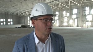 Алексей Шмыков оценил ход строительства легкоатлетического манежа.  Панорама 11.08.26