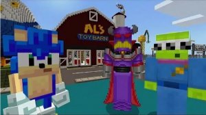 Minecraft - Sonic Survival Adventures - Sonic Vs Zurg Toy Story Battle! [12]