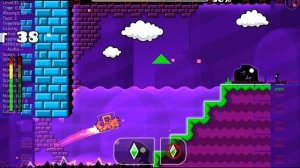прохожу геометрикал доминатор ( Geometry dash )