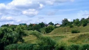 Виды по берегу реки Ока, речная прогулка, город Орёл