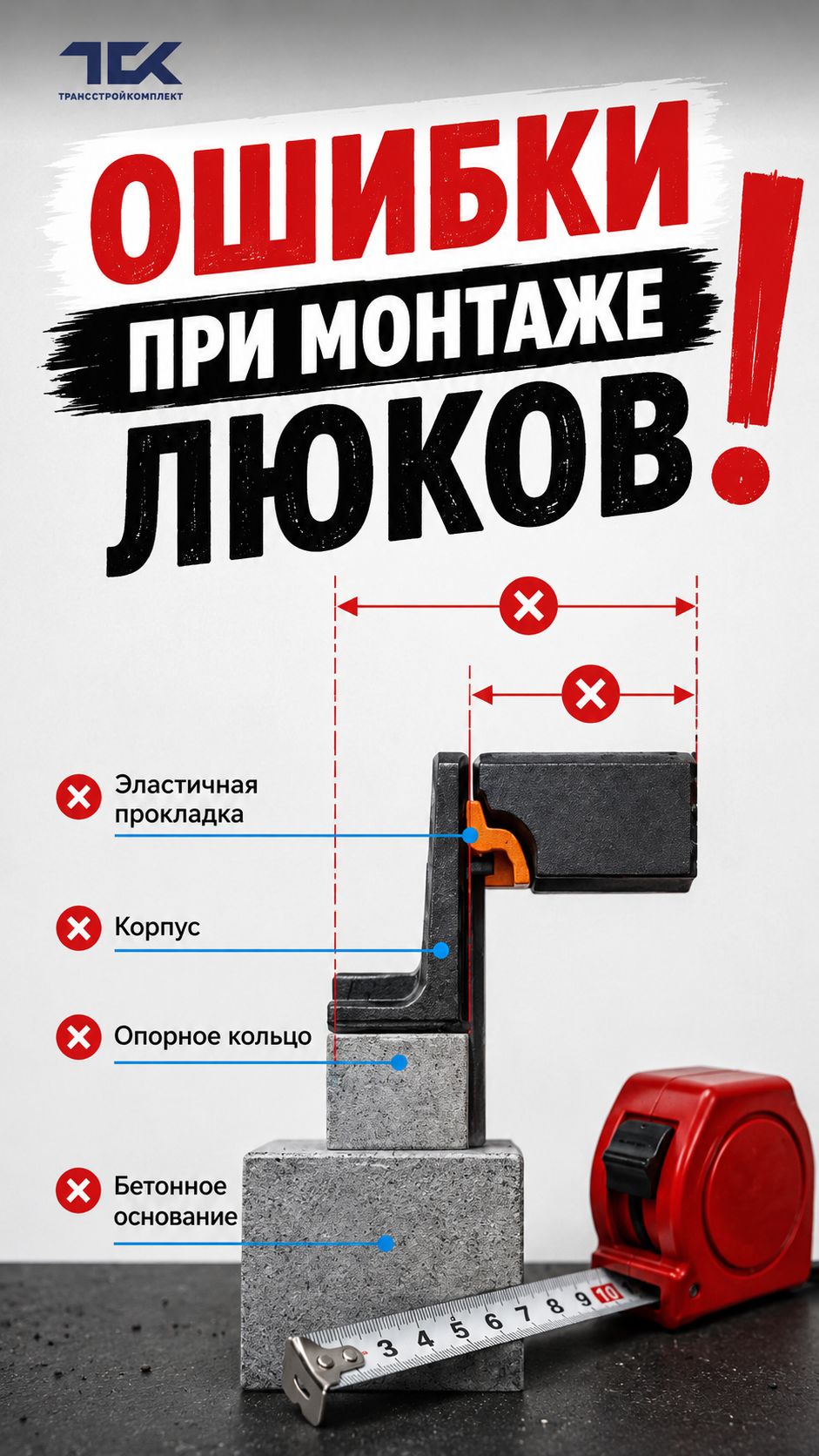 5 ошибок при монтаже люков плавающего и самонивелирующегося типа ⚠️