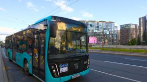 По историческому центру САНКТ-ПЕТЕРБУРГА на автобусе № 46.
