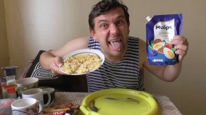 Мукбанг доширак квисти куриный с яйцом