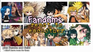 Реакция Фандомов друг на друга [Вступление] / Fandoms react / Гача реакция / Аниме