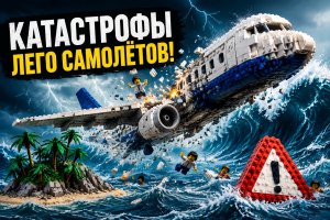 Крушения самолётов Lego: волновая машина против выживших