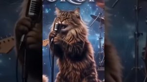 Кот исполняет зажигательную песню 🎤