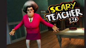 Играю в scared teacher 3 d. Пранки злой мисс ти. 😀