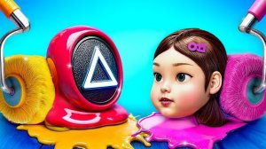 ИГРА В КАЛЬМАРА в реальной жизни! Секретный домик! 😱