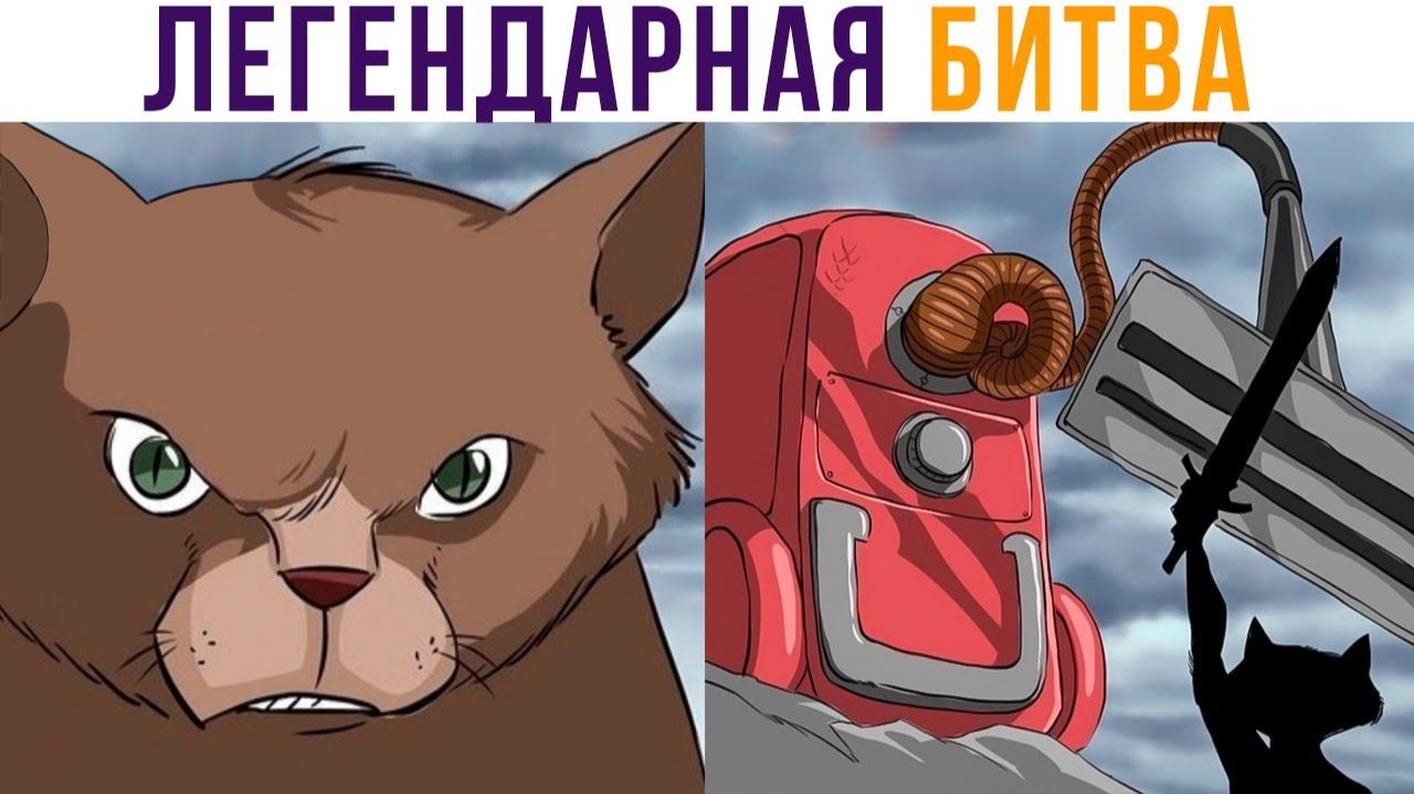 Комиксы. Кот пришёл мстить пылесосу))