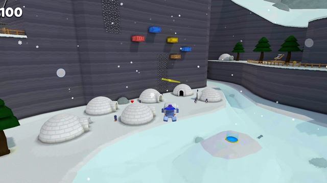 Нова освобождает всех медведей в снежной долине в Super Bear Adventure.