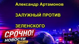 Александр Артамонов ЗАЛУЖНЫЙ ПРОТИВ ЗЕЛЕНСКОГО