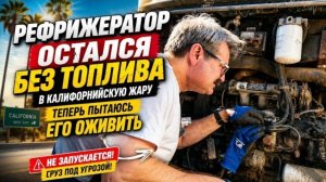 Новое: рефрижератор остался без топлива в калифорнийскую жару. Теперь пытаюсь его оживить!!!