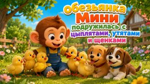 Обезьянка Мини и её новые друзья!