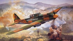 IL-2 Sturmovik Battle of Stalingrad - наземный полигон - Ил-2 мод. 1943 - сброс бомбы ФАБ-250св - по