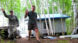 Стройка избы 21 выезд 🚤🏕 как всегда Алексей Юрьевич и Я 😎😉✌ 01.08.2026 Г.