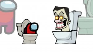Амонг Ас Мини Крюмейт убивает Скибиди Туалетов — Часть 2 💀🎮